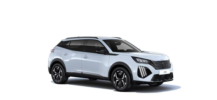 Renting Peugeot 2008Hybrid Allure 110 eDCS6 Blanco Okenite Sin Entrada