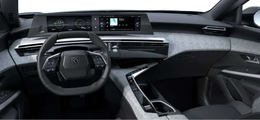 Renting Peugeot 3008Allure Hybrid 145 e-DCS6 Azul Ingaro Sin Entrada
