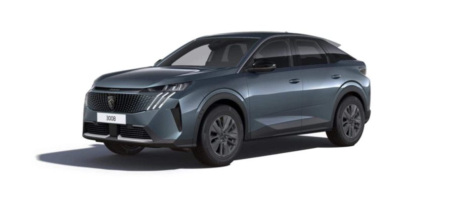 Renting Peugeot 3008Allure Hybrid 145 e-DCS6 Azul Ingaro Sin Entrada