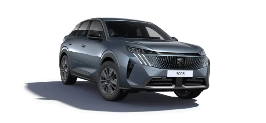Renting Peugeot 3008Allure Hybrid 145 e-DCS6 Azul Ingaro Sin Entrada