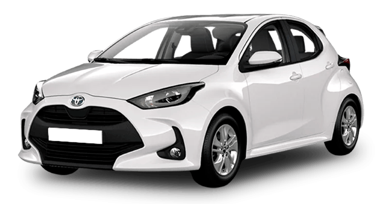 Renting Toyota Yaris120H Active Blanco Classic Sin Entrada