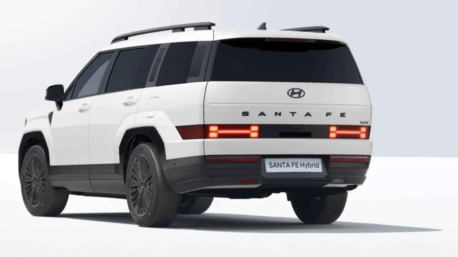 Renting Hyundai Santa Fe1.6 TGDi HEV 4X4 AT Calligraphy Creamy White Sin Entrada