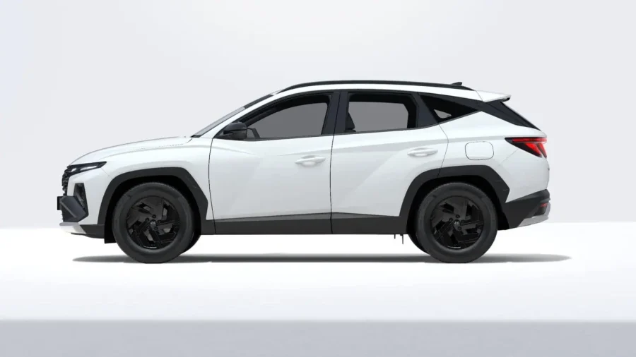 Renting Hyundai Tucson1.6D 48V DT Black Line Atlas White Sin Entrada