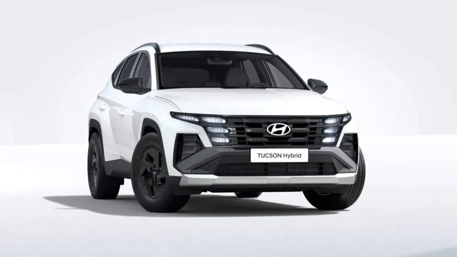Renting Hyundai Tucson1.6D 48V DT Black Line Atlas White Sin Entrada
