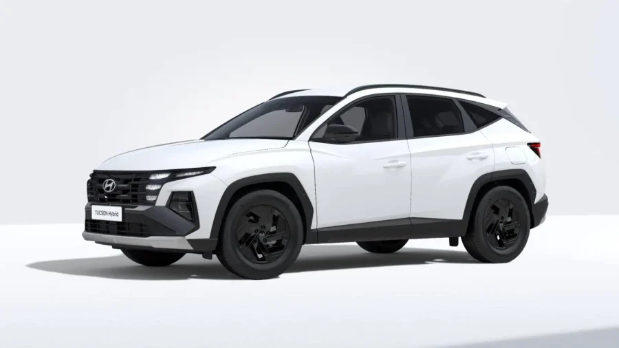Renting Hyundai Tucson1.6D 48V DT Black Line Atlas White Sin Entrada