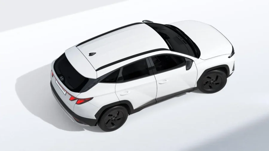 Renting Hyundai Tucson1.6D 48V DT Black Line Atlas White Sin Entrada