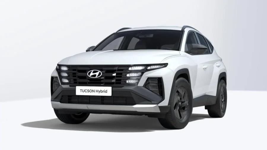 Renting Hyundai Tucson1.6D 48V DT Black Line Atlas White Sin Entrada