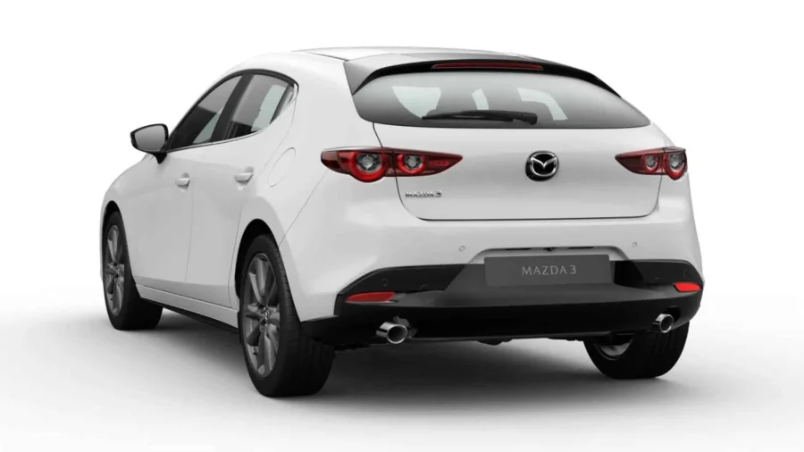 Renting Mazda 32.5 e-SKYACTIV G Centre-Line Arctic White Sin Entrada