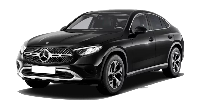 Renting Mercedes Benz GLC COUPE300 de 4MATIC Negro Obsidiana Sin Entrada
