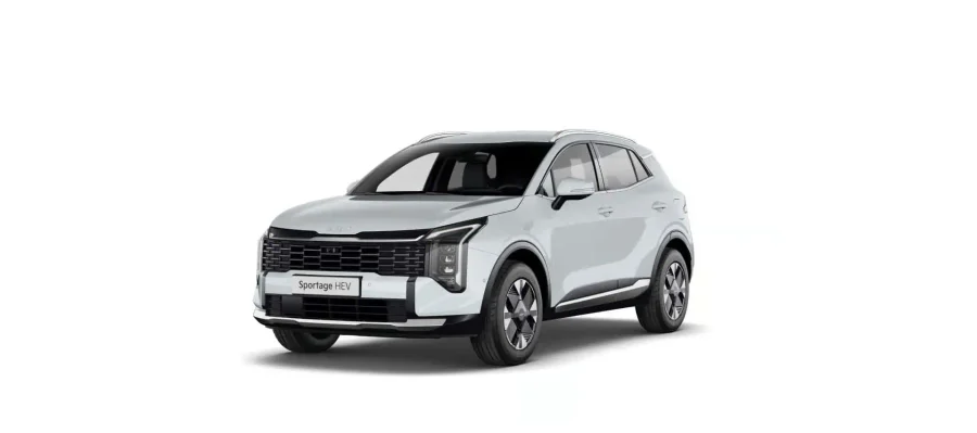 Renting Kia Sportage1.6 T-GDi HEV 176kW Drive 4×2 Cassa White, Lunar Silver Sin Entrada
