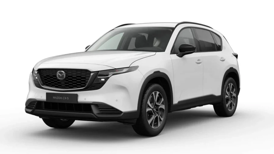 Renting Mazda CX-52.5 e-Skyactiv G MHEV AT FWD Centre-Line Arctic White Sin Entrada