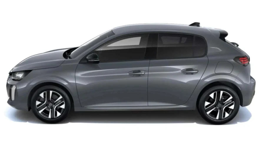 Renting Peugeot 208Allure Gasolina 100 S&S 6 Vel. Man Gris Selenium Sin Entrada
