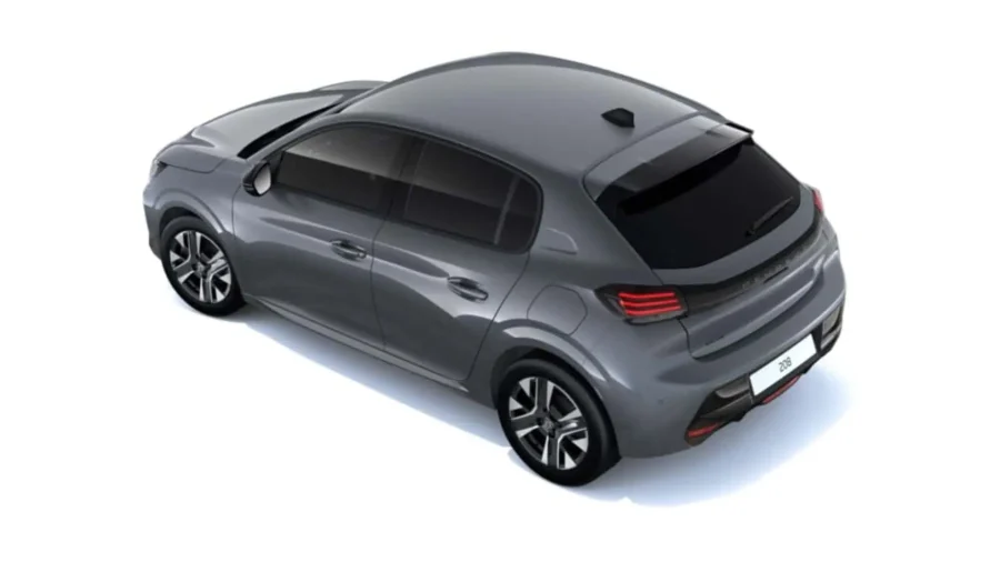 Renting Peugeot 208Allure Gasolina 100 S&S 6 Vel. Man Gris Selenium Sin Entrada