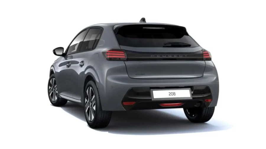 Renting Peugeot 208Allure Gasolina 100 S&S 6 Vel. Man Gris Selenium Sin Entrada