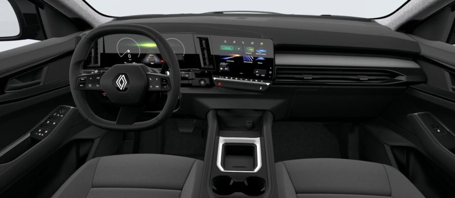 Renting Renault AustralE-Tech Full Hybrid 147kW Evolution Gris Pizarra, Blanco Sin Entrada