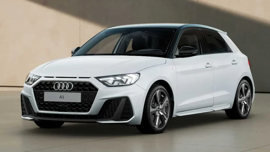 Renting Audi A1 Sportback30 TFSI S tronic Adrenalin Blanco Glaciar / Techo Negro Sin Entrada