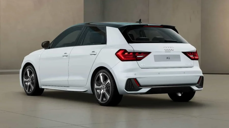 Renting Audi A1 Sportback30 TFSI S tronic Adrenalin Blanco Glaciar / Techo Negro Sin Entrada