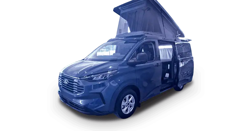 Renting Ford TransitCustom Kombi 2.0 EcoBlue 320 L1 Trend CAMPERIZADA Magnetic Sin Entrada