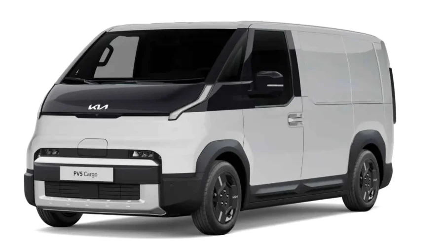 Renting Kia PV5 CargoL2H1 MR Plus Clear White Sin Entrada