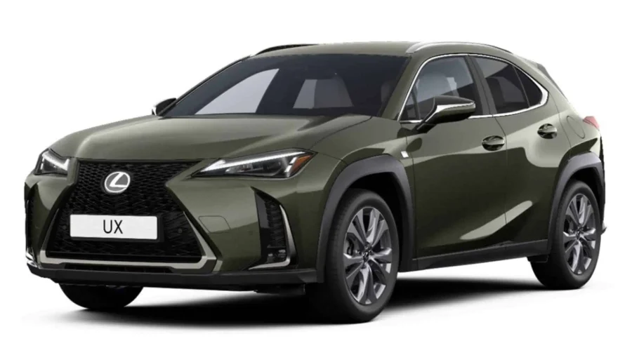 Renting Lexus UX300h F Sport Legend Verde Oliva, Gris Berlín, Titanium, Negro Graphite, Blanco Nova, Azul Eléctrico, Copper Petra Sin Entrada