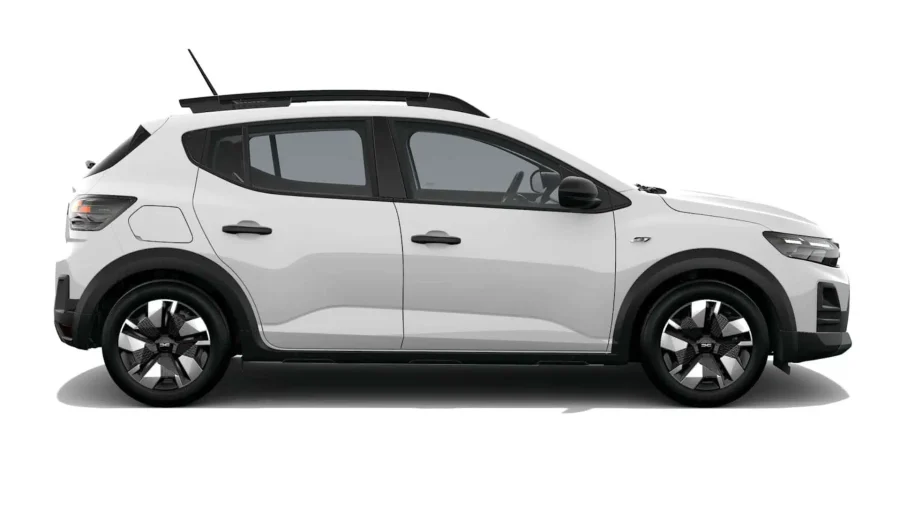 Renting Dacia Sandero StepwayEssential ECO-G Blanco Glaciar Sin Entrada