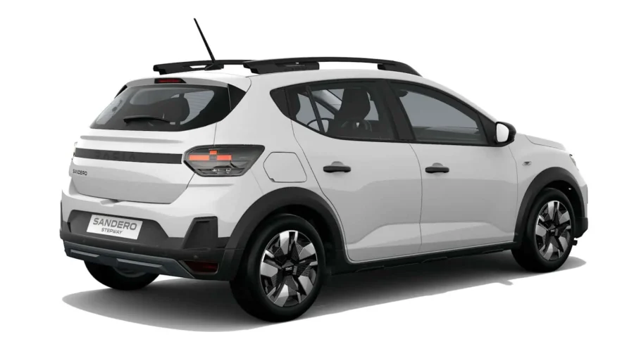 Renting Dacia Sandero StepwayEssential ECO-G Blanco Glaciar Sin Entrada