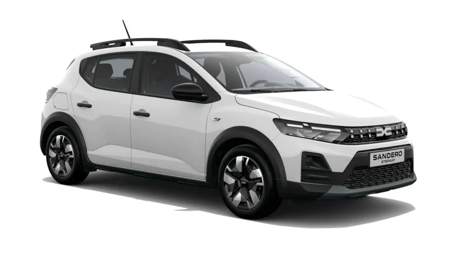 Renting Dacia Sandero StepwayEssential ECO-G Blanco Glaciar Sin Entrada