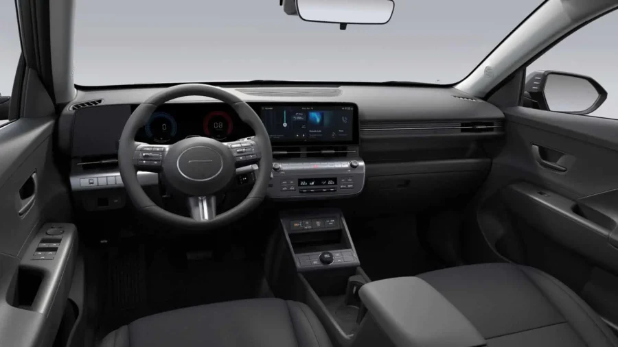 Renting Hyundai KonaHEV 1.6 GDi DT Maxx Atlas White, Ecotronic Gray Sin Entrada