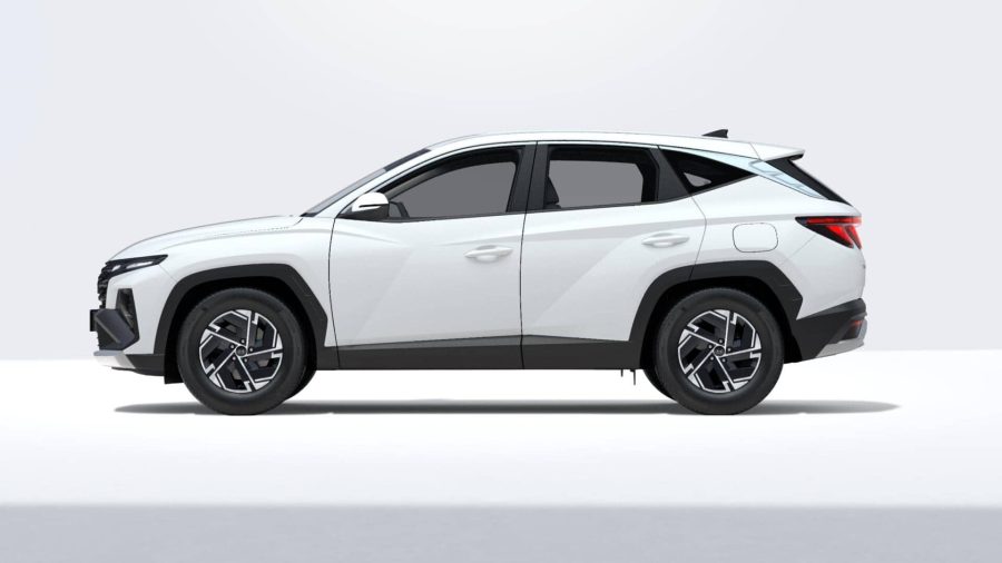 Renting Hyundai Tucson1.6T HEV AT KLASS Atlas White Sin Entrada
