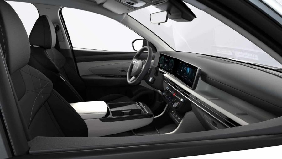 Renting Hyundai Tucson1.6T HEV AT KLASS Atlas White Sin Entrada
