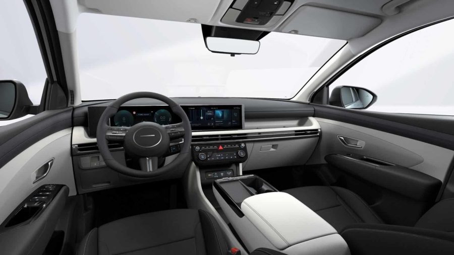 Renting Hyundai Tucson1.6T HEV AT KLASS Atlas White Sin Entrada