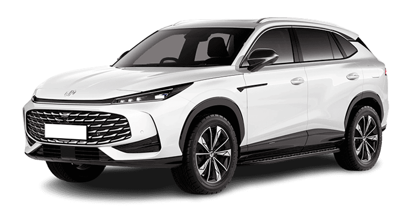 Renting MG HSPHEV Luxury Pearl White Sin Entrada