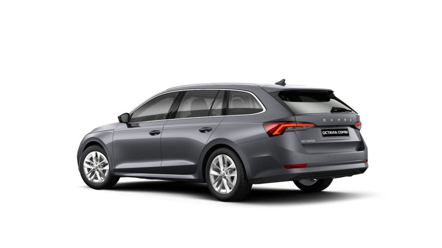 Renting Skoda OCTAVIA Combi2.0 TDI DSG Selection Gris Graphito, Blanco Luna Sin Entrada