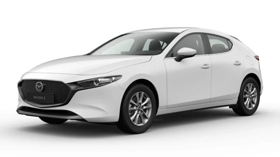 Renting Mazda 3e-SKYACTIV Automático Prime-Line Arctic White Sin Entrada