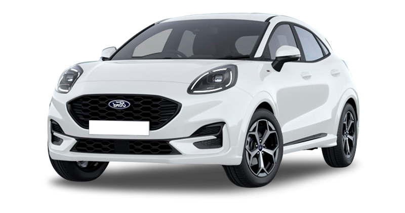 Renting 1.0 EcoBoost MHEV ST-Line Blanco, Azul Digital Aqua, Gris Cactus Sin Entrada