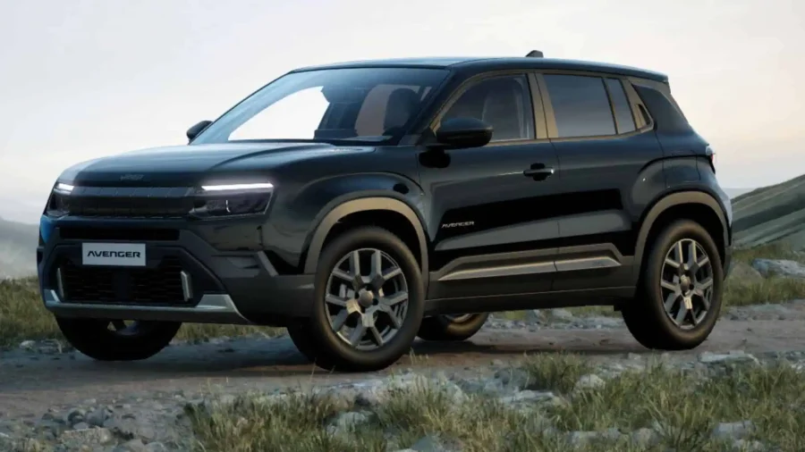 Renting Jeep Avenger1.2 Ehybrid Altitude Negro Volcano, Gris Storm Sin Entrada