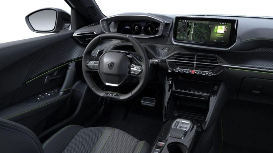 Renting Peugeot 2008GT Hybrid 145 eDCS6 Blanco Okenite Sin Entrada