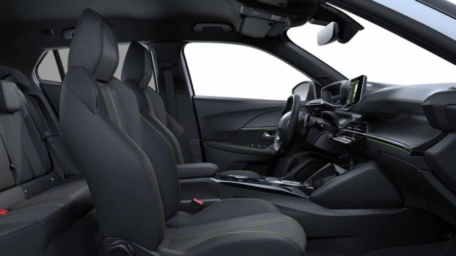 Renting Peugeot 2008GT Hybrid 145 eDCS6 Blanco Okenite Sin Entrada