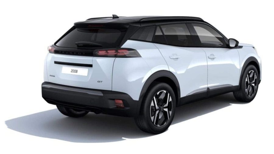 Renting Peugeot 2008GT Hybrid 145 eDCS6 Blanco Okenite Sin Entrada