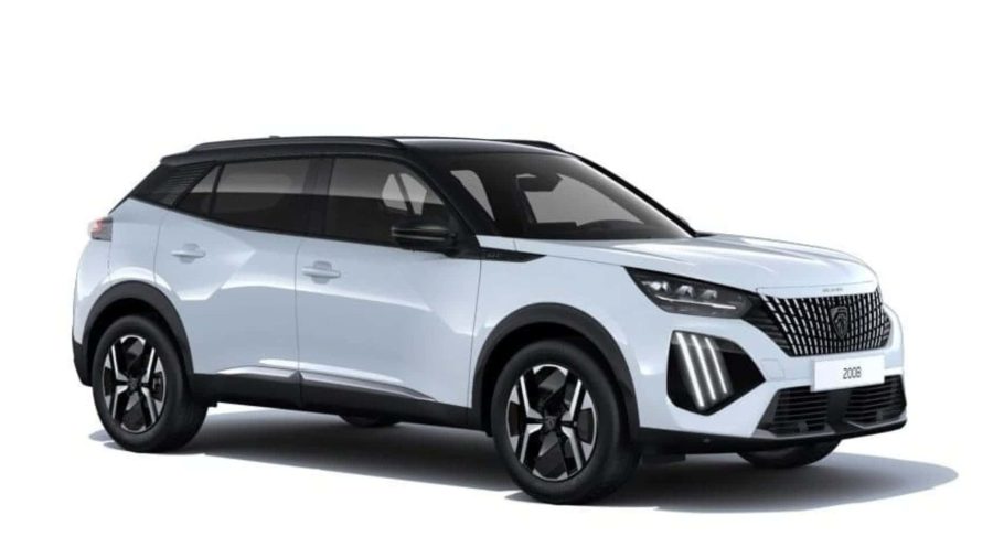 Renting Peugeot 2008GT Hybrid 145 eDCS6 Blanco Okenite Sin Entrada