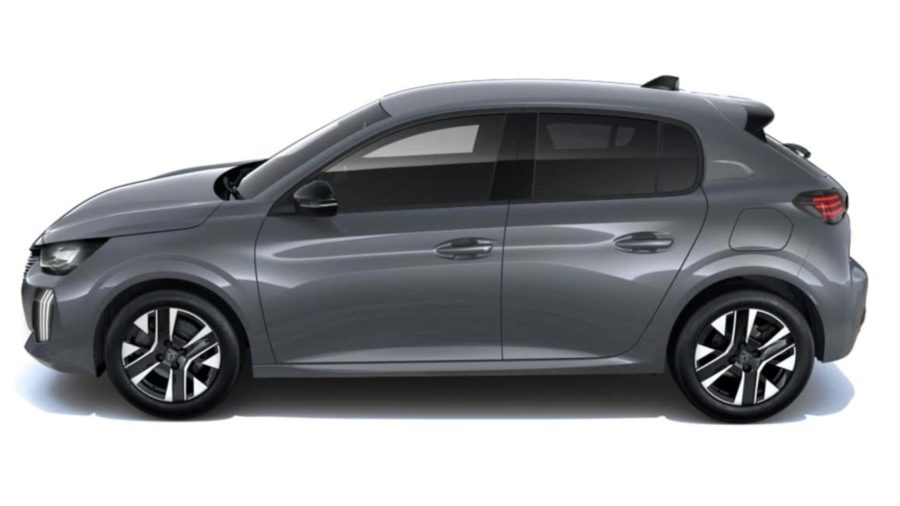 Renting Peugeot 208Allure Gasolina 100 S&S 6 Vel. Man Gris Selenium Sin Entrada