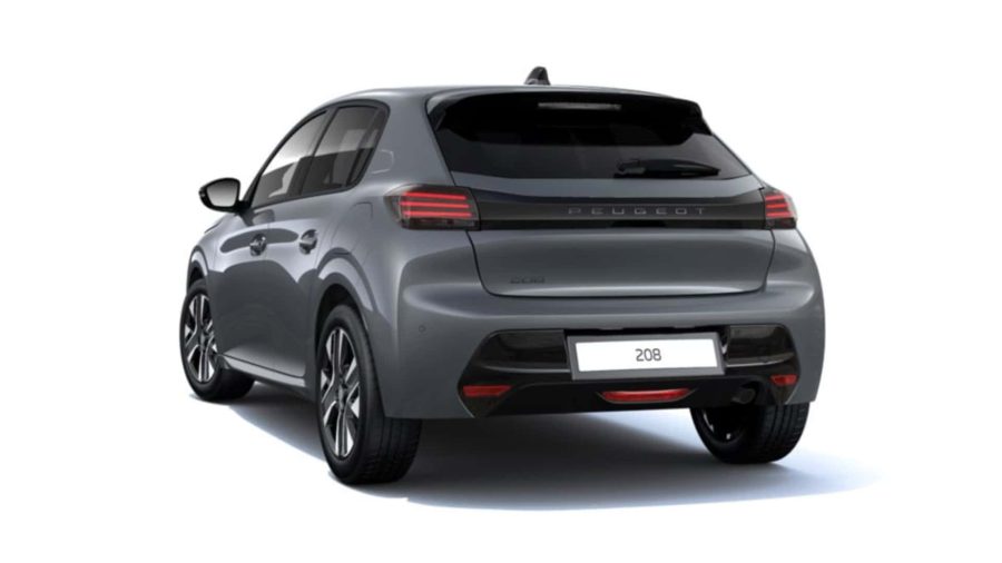 Renting Peugeot 208Allure Gasolina 100 S&S 6 Vel. Man Gris Selenium Sin Entrada