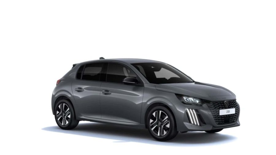 Renting Peugeot 208Allure Gasolina 100 S&S 6 Vel. Man Gris Selenium Sin Entrada