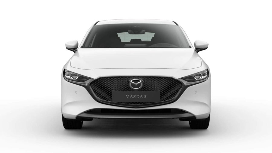 Renting Mazda 32.5L e-SYACTIV G MHEV 6AT CENTRE-LINE Artic White, Soul Red Crystal Sin Entrada
