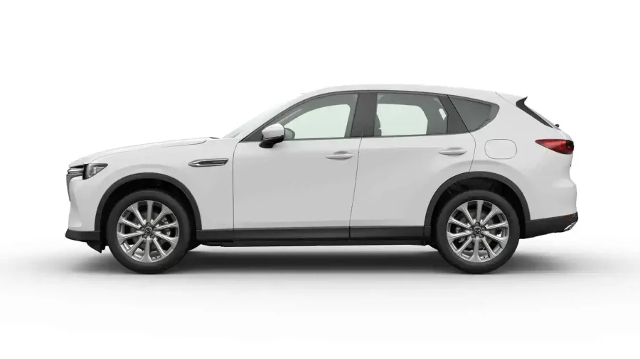 Renting Mazda CX-603.3 e-Skyactiv D MHEV 147kW 8AT RWD Exclusive Line Artic White Sin Entrada