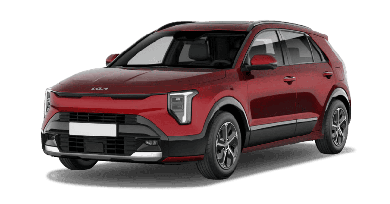 Renting Kia NiroHEV Drive Runway Red, Clear White, Steel Gray, Interstellar Grey, Black Sin Entrada