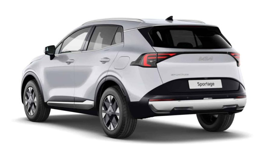 Renting Kia Sportage1.6 T-GDi HEV Drive 4×2 Deluxe White, Lunar Silver, Dark Penta Metal Sin Entrada