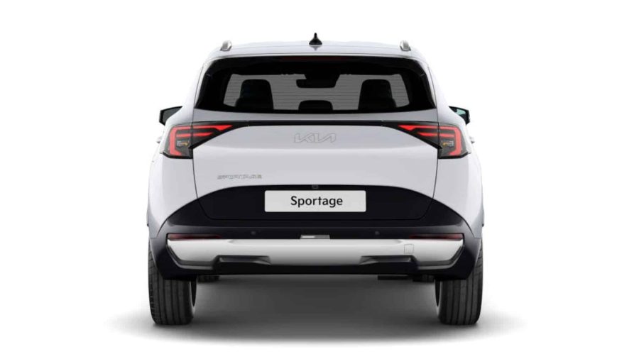 Renting Kia Sportage1.6 T-GDi HEV Drive 4×2 Deluxe White, Lunar Silver, Dark Penta Metal Sin Entrada