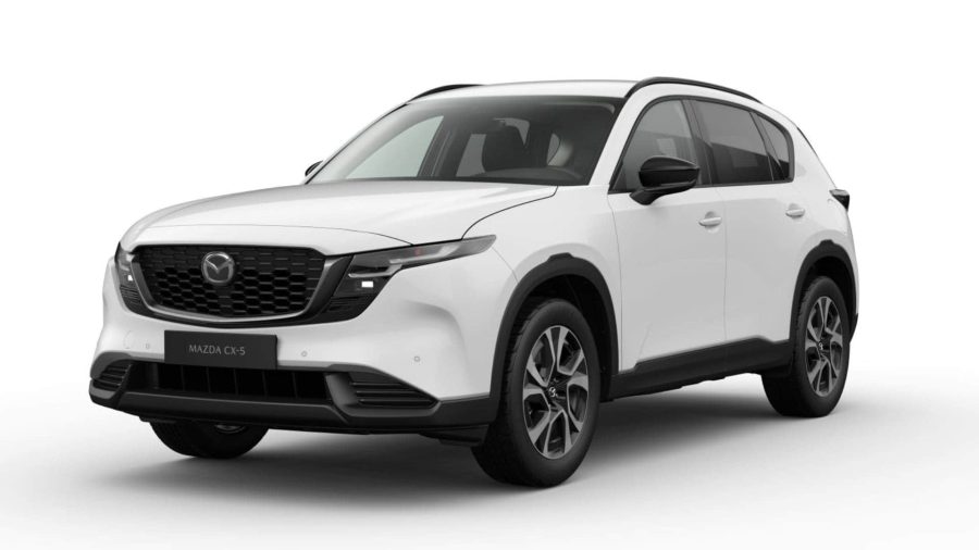 Renting Mazda CX-52.5 e-Skyactiv-G MHEV FWD Aut. Centre-Line Arctic White Sin Entrada