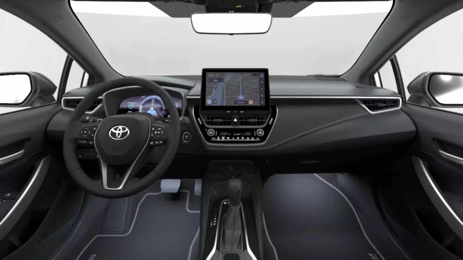 Renting Toyota CorollaHybrid 140 e-CVT 5P Active Negro Azabache Sin Entrada
